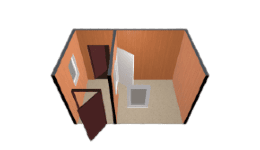 Модульный пост охраны ПО2-4х2.4 (ОСБ